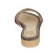Pantolette für Damen aus hellbraunem Leder Absatz 2 - Verfügbare Größen:  42, 43, 44, 45, 46, 47