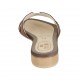 Woman's mules in tan leather heel 2 - Available sizes:  43, 47