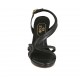 Sandalo da donna in pelle nera con plateau e tacco 9 - Misure disponibili: 32, 33, 34, 42, 43, 44, 45, 46