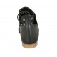 Scarpa aperta da donna in pelle nera con lacci e tacco 1 - Misure disponibili: 33, 34, 42, 43, 44, 45, 47