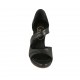 Scarpa aperta da donna in pelle nera con plateau e tacco 9 - Misure disponibili: 32, 33, 34, 42, 43, 45, 47