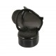 Sabot infradito da donna in pelle e pelle stampata nera tacco 2 - Misure disponibili: 32, 33, 34, 42, 43, 44, 45