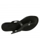 Mule entredoigt pour femmes en cuir et cuir imprimé noir talon 2 - Pointures disponibles:  32, 33, 34, 42, 43, 44
