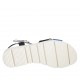 Sandale avec courroie pour femmes en daim bleu et bleu clair talon compensé 3 - Pointures disponibles:  34, 42, 43, 44
