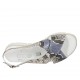 Sandale pour femmes en cuir imprimé multicouleur talon compensé 3 - Pointures disponibles:  33, 34, 43