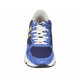Zapato con cordones y plantilla extraible para mujer en piel blanca y amarillo, gamuza azul aciano y tejido azul cuña 5 - Tallas disponibles:  42, 43, 44, 45