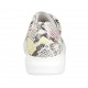 Zapato con cordones y plantilla extraible en piel imprimida multicolor cuña 4 - Tallas disponibles:  42, 43, 45