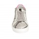 Scarpa stringata da donna con plantare estraibile in pelle bianca e fucsia e pelle stampata nera e beige zeppa 2 - Misure disponibili: 32, 33, 34, 42, 43, 44, 45