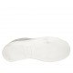 Scarpa stringata da donna con plantare estraibile in pelle laminata argento e stampata platino zeppa 2 - Misure disponibili: 32, 33, 34, 43, 45