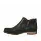 Stivaletto da donna con cerniere in pelle forata nera tacco 3 - Misure disponibili: 33, 42, 43, 44, 45