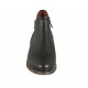Stivaletto da donna con cerniere in pelle forata nera tacco 3 - Misure disponibili: 33, 42, 43, 44, 45