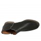 Stivaletto da donna con cerniere in pelle forata nera tacco 3 - Misure disponibili: 33, 42, 43, 44, 45