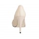 Woman's open toe pump with platform in nude leather heel 11 - Available sizes:  33, 34, 42, 46