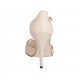 Scarpa aperta da donna con plateau e cinturino in pelle nude tacco 11 - Misure disponibili: 33, 42, 43, 44, 45, 46, 47