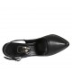 Chanel da donna con plateau in pelle nera tacco 12 - Misure disponibili: 32, 33, 34, 42, 43, 44, 45, 46, 47