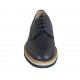 Herrenschnürschuhe aus blauem Leder und geflochtenem Leder - Verfügbare Größen:  37, 38, 46, 47, 48, 49, 50