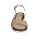 Sandalo da donna in camoscio beige sabbia zeppa 2 - Misure disponibili: 33, 34, 42, 43, 45, 47