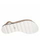 Sandalo da donna in camoscio beige sabbia zeppa 2 - Misure disponibili: 33, 34, 42, 43, 45, 47