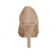Zapato abierto con plataforma en gamuza beis tacon 9 - Tallas disponibles:  33, 34, 42, 45