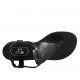 Sandale entredoigt pour femmes avec courroie en cuir noir talon 1 - Pointures disponibles:  42, 43, 44