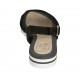 Sandalia para mujer en gamuza negra cuña 2 - Tallas disponibles:  42, 43