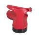 Chaussure ouverte pour femmes avec courroie en cuir rouge talon 1 - Pointures disponibles:  33, 34, 42, 43, 44, 45