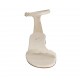 Woman's open shoe with strap in beige leather heel 1 - Available sizes:  34, 42, 43, 44, 45