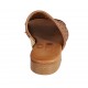 Woman's mules with elastic band in multicolored braided leather heel 2 - Available sizes:  34, 43