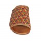Sabo para mujer con elastico en piel trensada multicolor tacon 2 - Tallas disponibles:  34, 43
