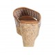 Sabot aperto da donna in pelle intrecciata multicolore con plateau e zeppa 7 - Misure disponibili: 32, 33, 34, 42, 43, 44