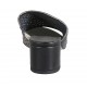 Sabot da donna con elastico in pelle intrecciata nera, argento e grigia tacco 4 - Misure disponibili: 32, 33, 34, 42, 43, 44, 45