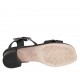 Sandalo da donna con cinturino in pelle nera tacco 3 - Misure disponibili: 33, 34, 42, 43, 44, 45