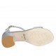 Scarpa aperta da donna con cinturino in pelle azzurra avio tacco 5 - Misure disponibili: 32, 42, 43, 44, 45