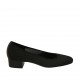 Escarpin pour femmes en tissu et cuir noir talon 3 - Pointures disponibles:  33, 42, 43, 44