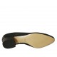 Escarpin pour femmes en tissu et cuir noir talon 3 - Pointures disponibles:  33, 42, 43, 44