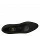 Escarpin pour femmes en tissu et cuir noir talon 3 - Pointures disponibles:  33, 42, 43, 44