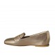 Mocassin pour femmes en cuir lamé bronze talon 1 - Pointures disponibles:  33, 42, 43, 44