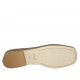 Woman's mocassin in bronze laminated leather heel 1 - Available sizes:  33, 42, 43, 44