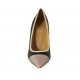 Escarpin à bout pointu pour femmes en cuir noir et cuir verni beige et rose talon 8 - Pointures disponibles:  31, 34, 42, 43, 44