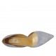 Scarpa aperta da donna in camoscio avio tacco 5 - Misure disponibili: 33, 34, 42, 43, 44, 46
