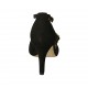 Chaussure ouverte pour femmes avec courroies en daim noir talon 8 - Pointures disponibles:  32, 33, 34, 43, 44, 45, 46