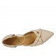 Zapato abierto para mujer en piel color desnudo con cinturon y tachuelas tacon 1 - Tallas disponibles:  33, 45, 46