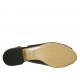 Sandalo da donna con accessorio in pelle nera tacco 2 - Misure disponibili: 42, 43, 44, 45, 46