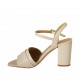 Sandalo da donna con cinturino in pelle nude tacco 8 - Misure disponibili: 32, 34, 42, 43, 44, 45, 46