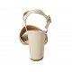 Sandale pour femmes en cuir nue avec courroie talon 8 - Pointures disponibles:  42, 43, 45, 46