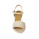 Sandalo da donna con cinturino in pelle nude tacco 8 - Misure disponibili: 32, 34, 42, 43, 44, 45, 46