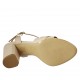 Sandalo da donna con cinturino in pelle nude tacco 8 - Misure disponibili: 32, 34, 42, 43, 44, 45, 46