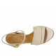Sandalo da donna con cinturino in pelle nude tacco 8 - Misure disponibili: 32, 34, 42, 43, 44, 45, 46