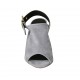 Sandale pour femmes avec boucle en daim bleu gris talon 8 - Pointures disponibles:  33, 34, 42, 43, 45, 46
