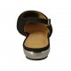 Woman's slingback pump in black suede heel 2 - Available sizes:  45